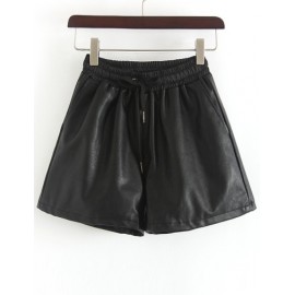 Vibrant High Waist Double Button Shorts with Slanted Pockets Size:S-XL