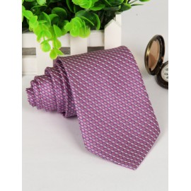 Luxury Polka Dots Jacquard Pattern Neck Tie with Arrow Shape