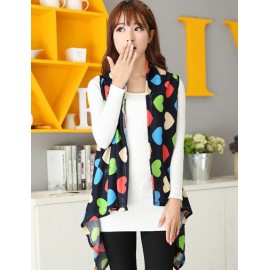 Girlish Sweetheart 130CM Motifs Multi Way Long-Wearing Scarf