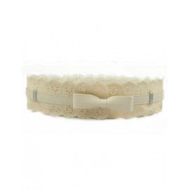 Sweetest Bowknot Decorated Waist Belt with Hollowed Petal For Women