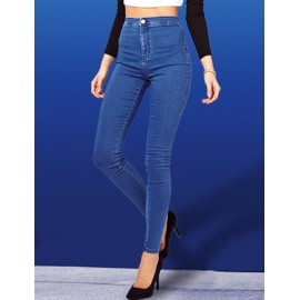 Seductive Close Fitting High Waist Pencil Jeans